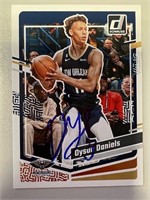 Pelicans Dyson Daniels Signed Card with COA