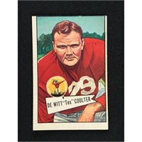 1952 Bowman Large Football Card Tex Coulter Vgex