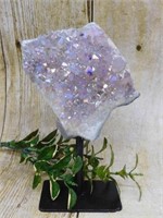 AURA AMETHYST DISPLAY ROCK STONE LAPIDARY SPECIMEN