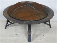 Outdoor Ornate Fire Pit W/ Cover