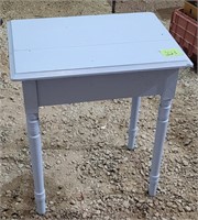 Light blue end table