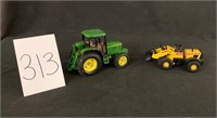 John Deere tractor + dozer (as is)