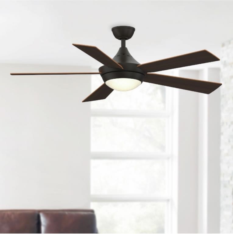 52-in ceiling fan with light and remote