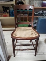 Vtg. Cane Bottom Chair