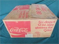 6 Dozen 12 oz 1977 Coca-Cola Glasses