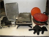 Vintage Appliances, Fondue Set, Waffle Iron