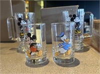 4 Disney drinking glasses