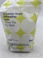 NEW 32ct Lemon Scent Dishwasher Packs