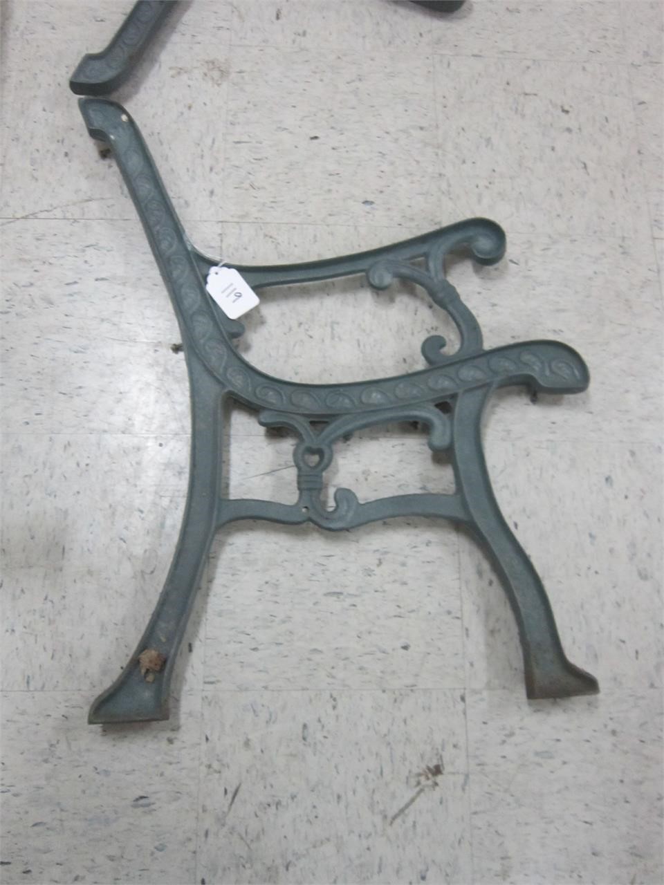 2 IRON CHAIR PARTS