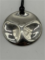 Sterling Silver MCM Abstract Pendant