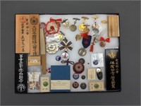 37 items (in 1 display): Mostly medals, Japan, etc