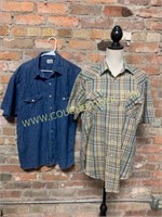 Pearl Snap shirts Saddlebrook & 5 Brothers denim
