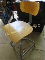 wood working drafting type stool chair