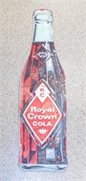 RC Crown Cola Embossed Metal Advertising Sign