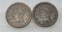 1852 & 1853 Large Cents