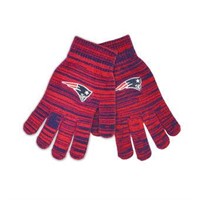 "As Is" Patriots Knit Gloves - Red