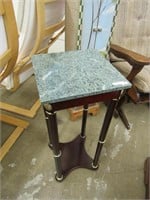MARBLE LOOK TOP CONTEMPORARY LAMP TABLE