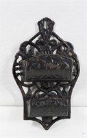 Vintage Cast Iron Match Holder