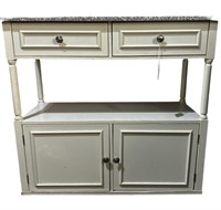 Marble Top Kitchen Side Table