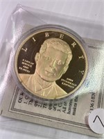 JFK 50th Anniversary 24k Layered Gold