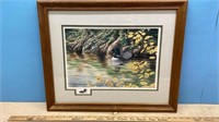 Framed Signed/Numbered (414/1950) print by