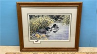 Framed Signed/Numbered (216/1950) print by