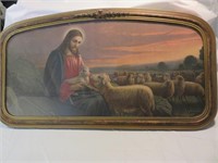 Jesus the Shepherd with his flock