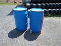 2 55 GAL FOOD GRADE BARRELS