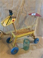Vintage Playskool giraffe ride on toy