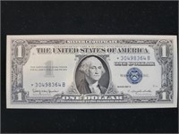 1957b $1 Silver Cert FR-1618* Star Note