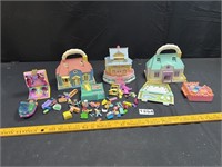 Polly Pocket/Doll Mini Playsets w/ Figures +