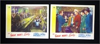 Two original "The Great Man's Lady" lobby cards