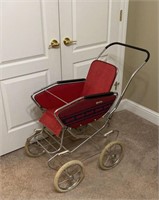 Vtg Hartan Baby Buggy-Chrome Frame