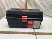 Plastic Job Mate tool box with contents- see