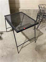 Metal outdoor side table