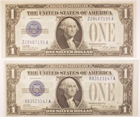Two Funny Back Silver Certificates