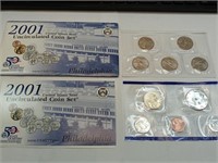 OF) UNC 2001 Philadelphia mint coin set