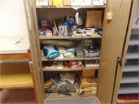 metal filing cabinet and contents