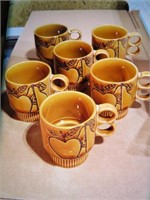 LOT OF VINTAGE JAPAN FRUIT MUGS