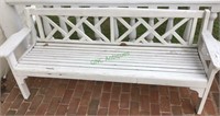 Outdoor bench - vintage outdoor bench. 6 1/2 feet