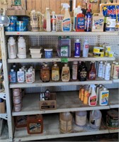 Content of shelves w/ boat wax aluminum polish