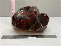 Large Amber Agate Stone Rock