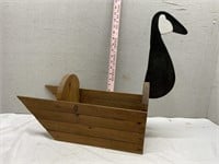 Vintage Primative Wood Maker Canadian Goose