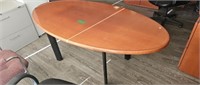 6 ft by 3 ft oval meeting table