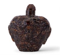 Amber Resin Pressed Snuff Bottle