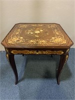Vintage Italian Marquetry Game Table