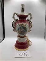 Victorian Style Porcelain Lamp-17" tall