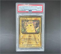 Graded 2021 Pikachu 58 Ultra Premium Metal Card