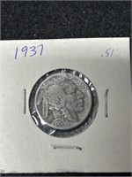 1937 Indian Head Buffalo Nickel