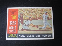 1960 TOPPS #386 1959 WORLD SERIES GAME 2